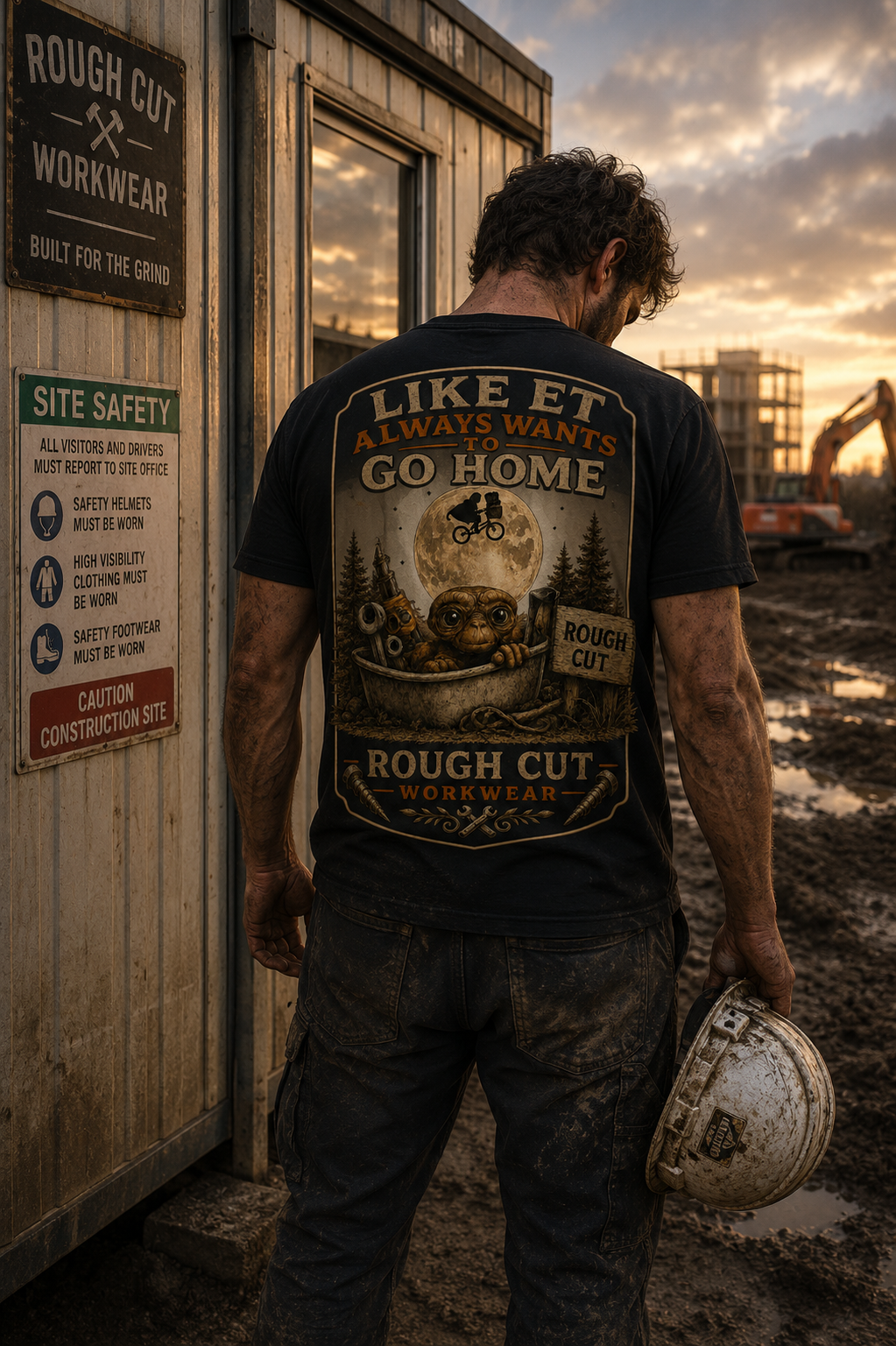 Like E.T. Always Wants to Go Home – Premium Heavyweight T-Shirt