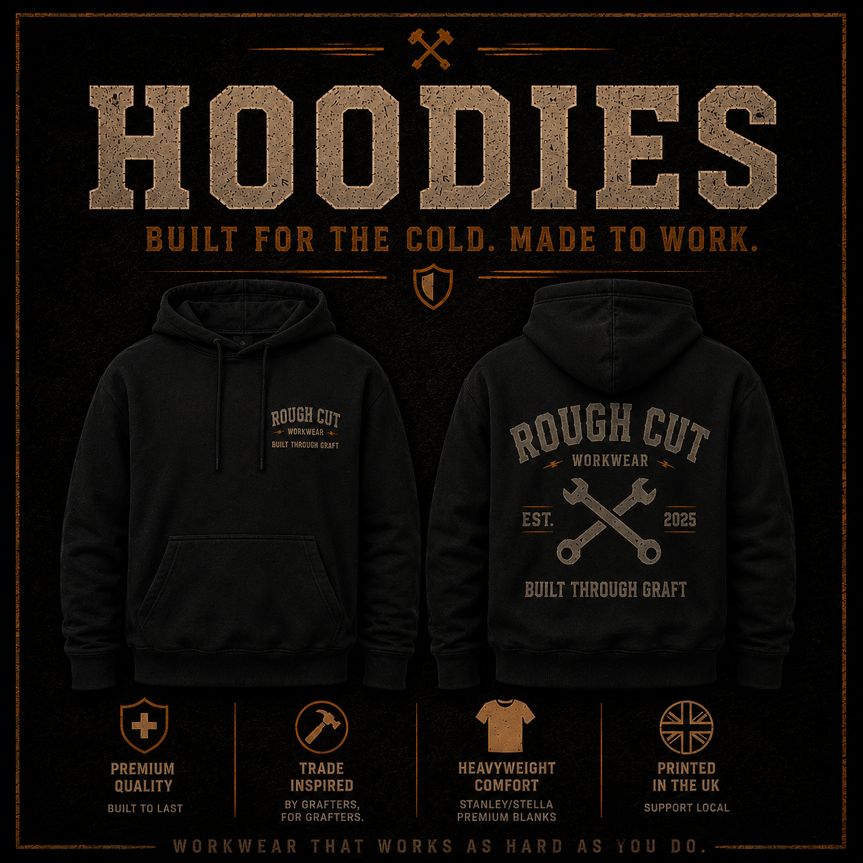 Rough Cut Workwear Hoodies - Built for the Cold, Made to Work